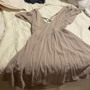 Tie back summer mini dress